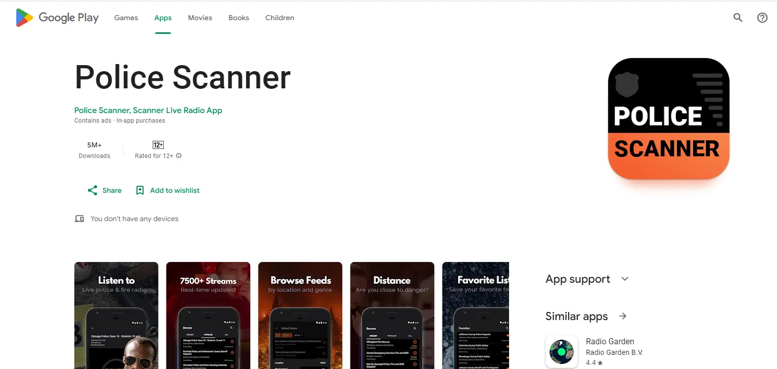 Police Scanner- Scanner Radio 